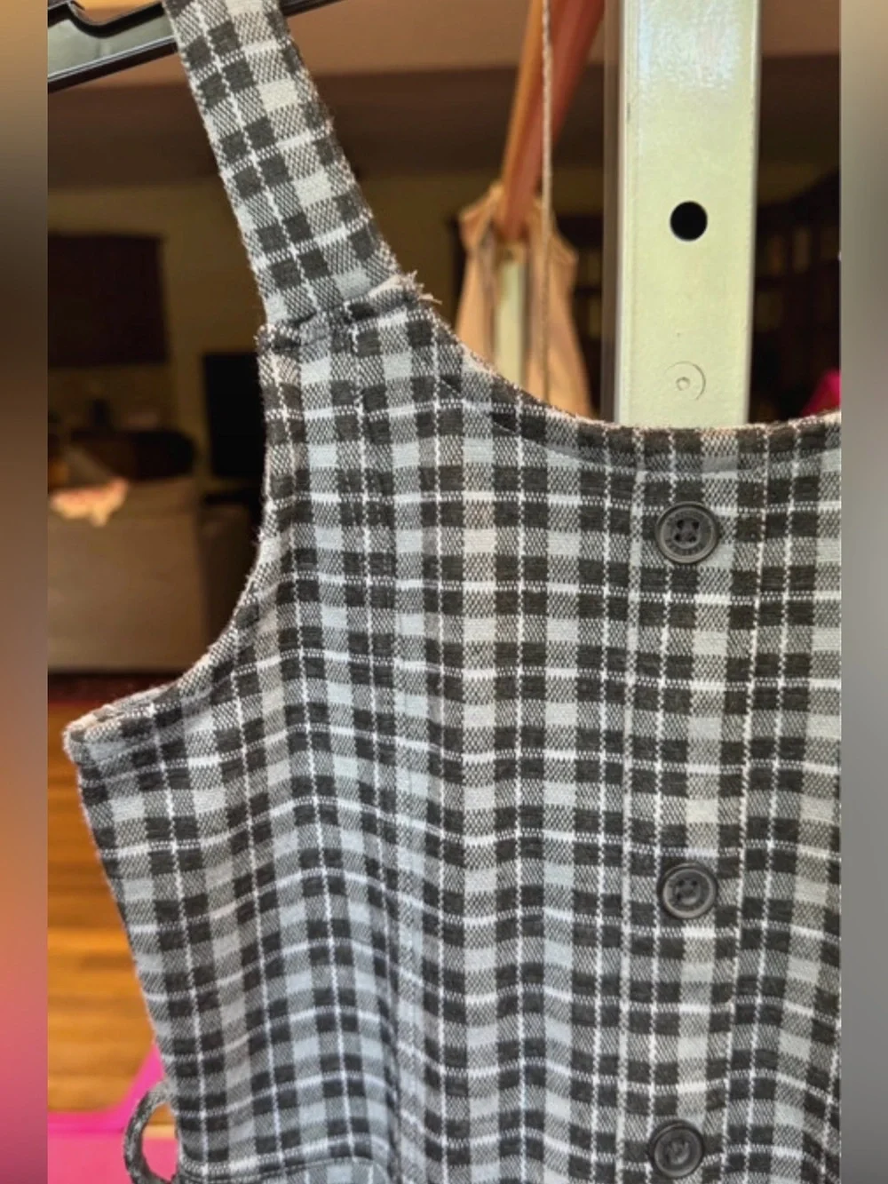 Abercrombie Girls plaid romper skirt sz 9/10
